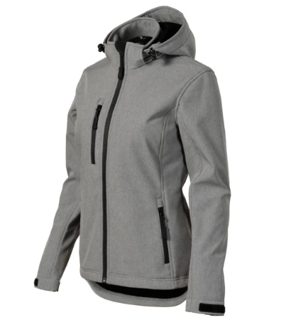 Performance Softshell kabát női sötétszürke melírozott 