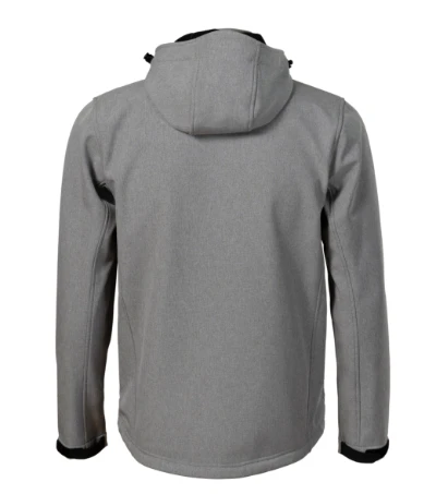 Performance Softshell kabát férfi sötétszürke melírozott 