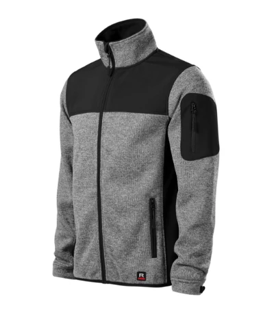 Casual Softshell kabát férfi knit light gray 