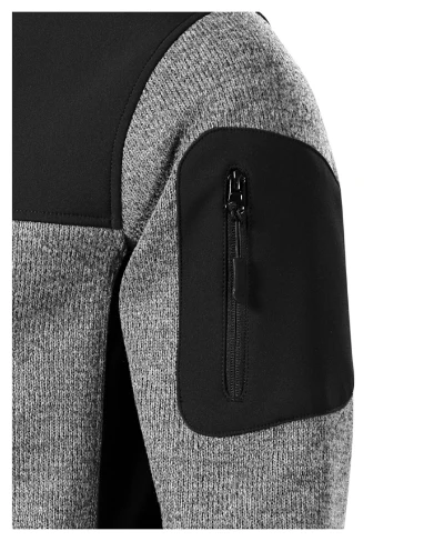 Casual Softshell kabát férfi knit light gray 