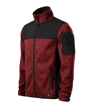 Casual Softshell kabát férfi knit marlboro red 