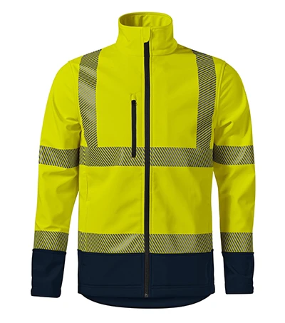 HV Drop Softshell kabát unisex fluoreszkáló sárga 