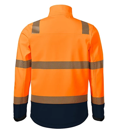 HV Drop Softshell kabát unisex fluoreszkáló narancssárga 