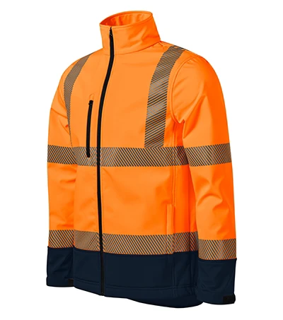 HV Drop Softshell kabát unisex fluoreszkáló narancssárga 