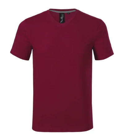Action V-neck Póló férfi garnet 
