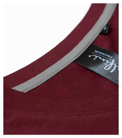 Action V-neck Póló férfi garnet 