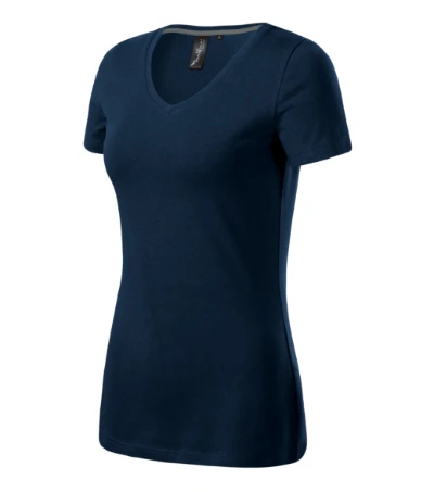 Action V-neck Póló női tengerészkék 