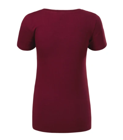 Action V-neck Póló női garnet 