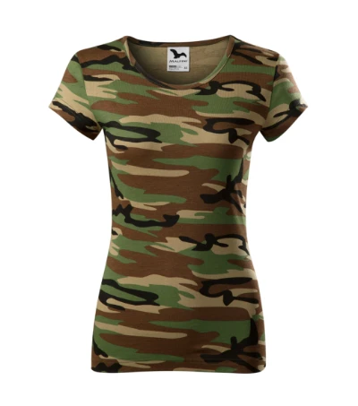 Camo Pure Póló női barna terepszín 