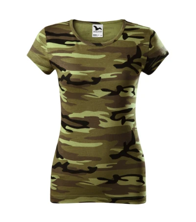 Camo Pure Póló női zöld terepszín 