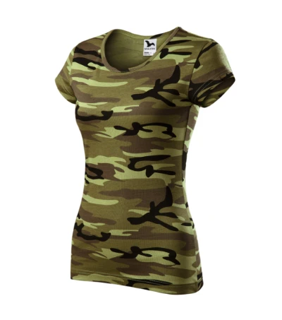 Camo Pure Póló női zöld terepszín 