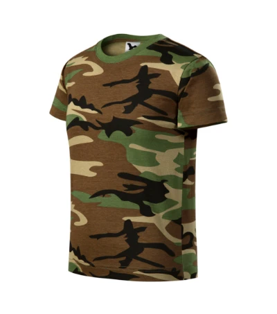 Camouflage Póló gyerek barna terepszín 