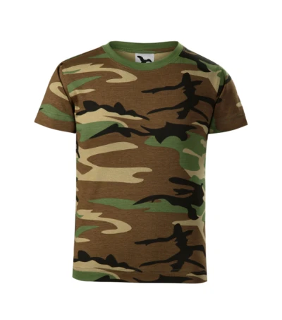 Camouflage Póló gyerek barna terepszín 