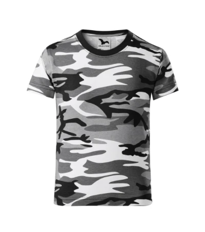 Camouflage Póló gyerek szürke terepszín 