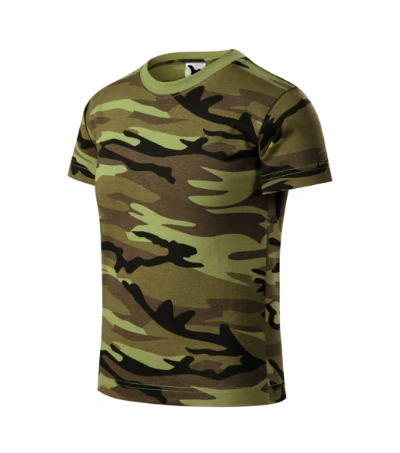Camouflage Póló gyerek zöld terepszín 