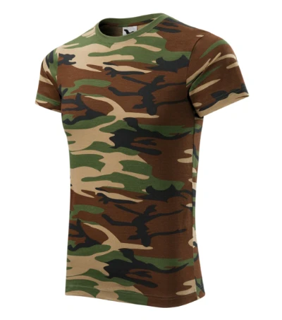 Camouflage Póló unisex barna terepszín 