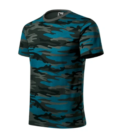 Camouflage Póló unisex camouflage petrol 