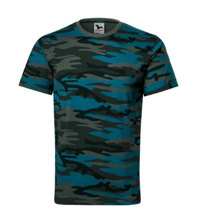 Camouflage Póló unisex camouflage petrol 