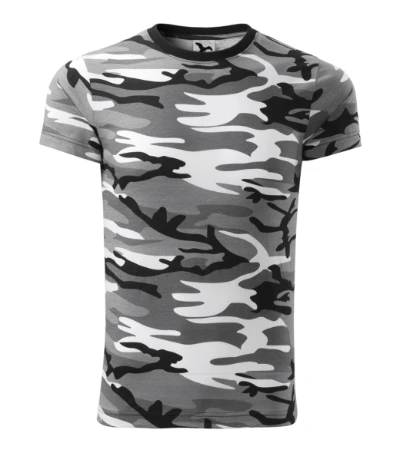 Camouflage Póló unisex szürke terepszín 