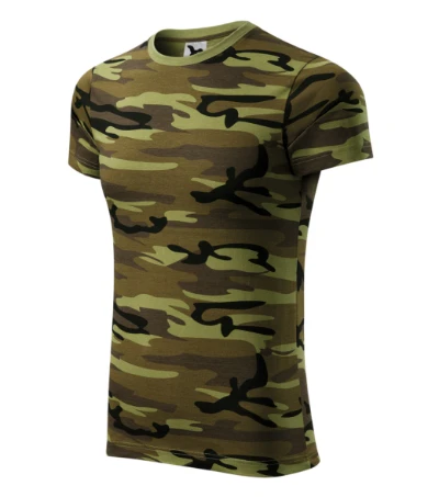 Camouflage Póló unisex zöld terepszín 