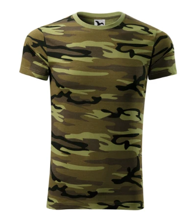 Camouflage Póló unisex zöld terepszín 