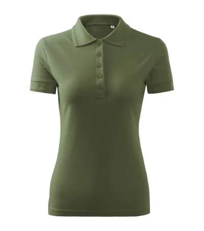 Pique Polo Free Galléros póló női khaki 