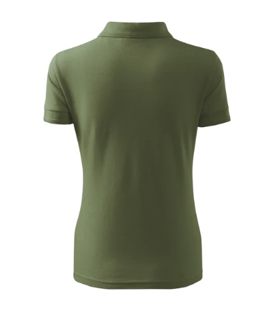 Pique Polo Free Galléros póló női khaki 