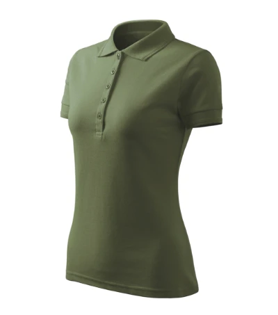 Pique Polo Free Galléros póló női khaki 