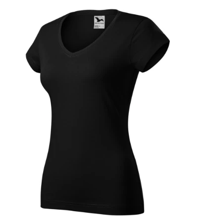 Fit V-neck Póló női fekete 