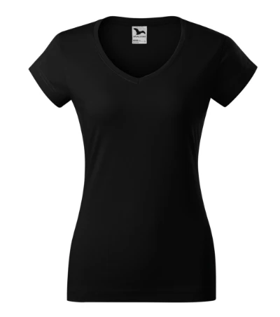Fit V-neck Póló női fekete 
