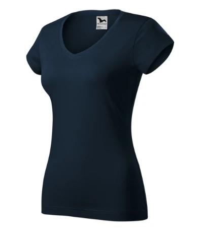 Fit V-neck Póló női tengerészkék 