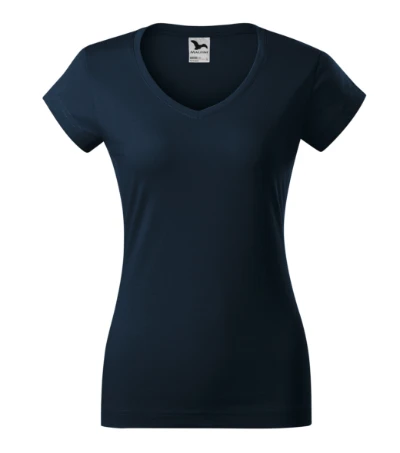 Fit V-neck Póló női tengerészkék 