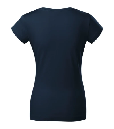 Fit V-neck Póló női tengerészkék 