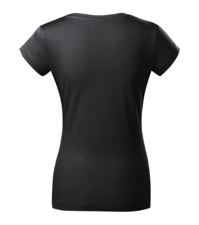 Fit V-neck Póló női ébenszürke 