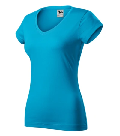 Fit V-neck Póló női türkiz 