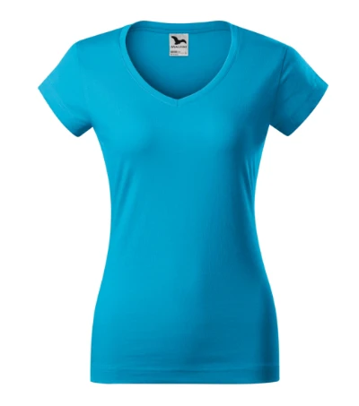 Fit V-neck Póló női türkiz 