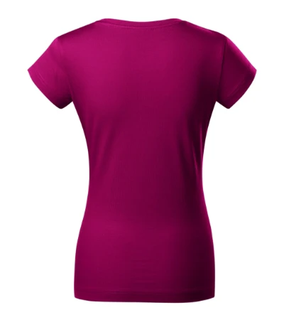 Fit V-neck Póló női fukszia 