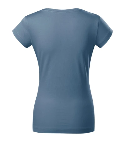 Fit V-neck Póló női farmerkék 