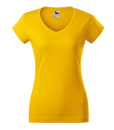 Fit V-neck Póló női sárga 