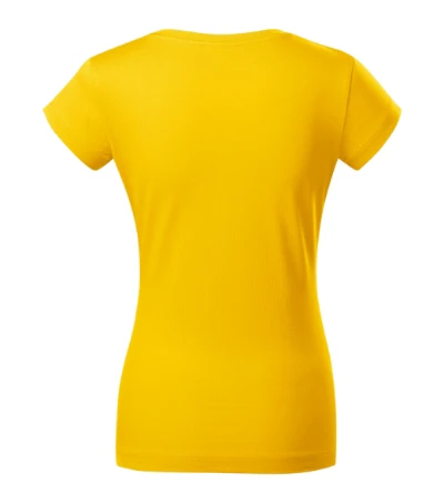 Fit V-neck Póló női sárga 