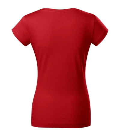 Fit V-neck Póló női piros 