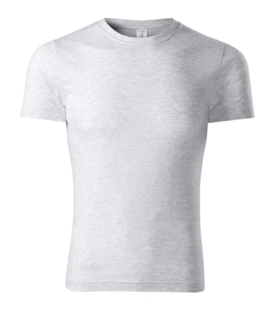 Peak Póló unisex világosszürke melírozott 