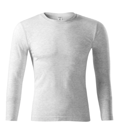 Progress LS Póló unisex világosszürke melírozott 