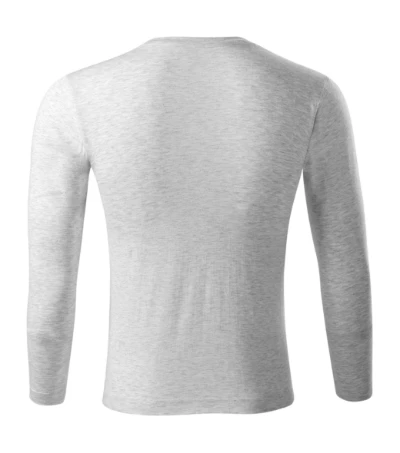 Progress LS Póló unisex világosszürke melírozott 