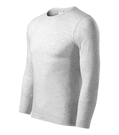 Progress LS Póló unisex világosszürke melírozott 