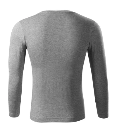 Progress LS Póló unisex sötétszürke melírozott 