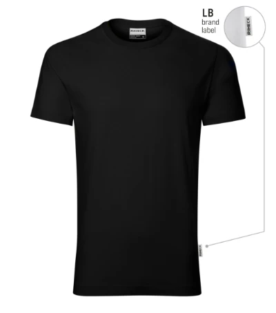 Resist Póló férfi fekete 01 (brand label) 