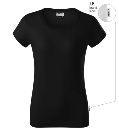 Resist Póló női fekete 01 (brand label) 