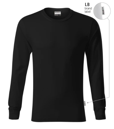 Resist LS Póló unisex fekete 01 (brand label) 