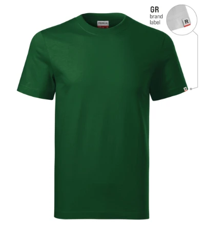 Base Póló unisex üvegzöld 06 (brand label) 
